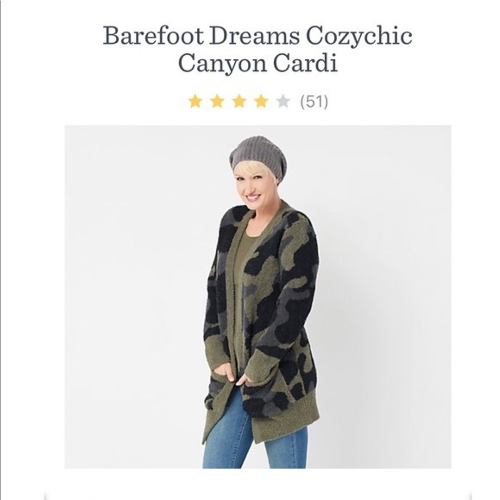 Barefoot dreams camo cardigan
